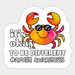 it's okay to be different Autism Awareness Sticker